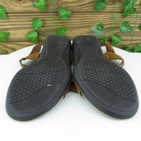Trotters Women Sport Sandals Shoes Brown Leather Hook &‎ Loop Size 8 Medium - Picture 6 of 6